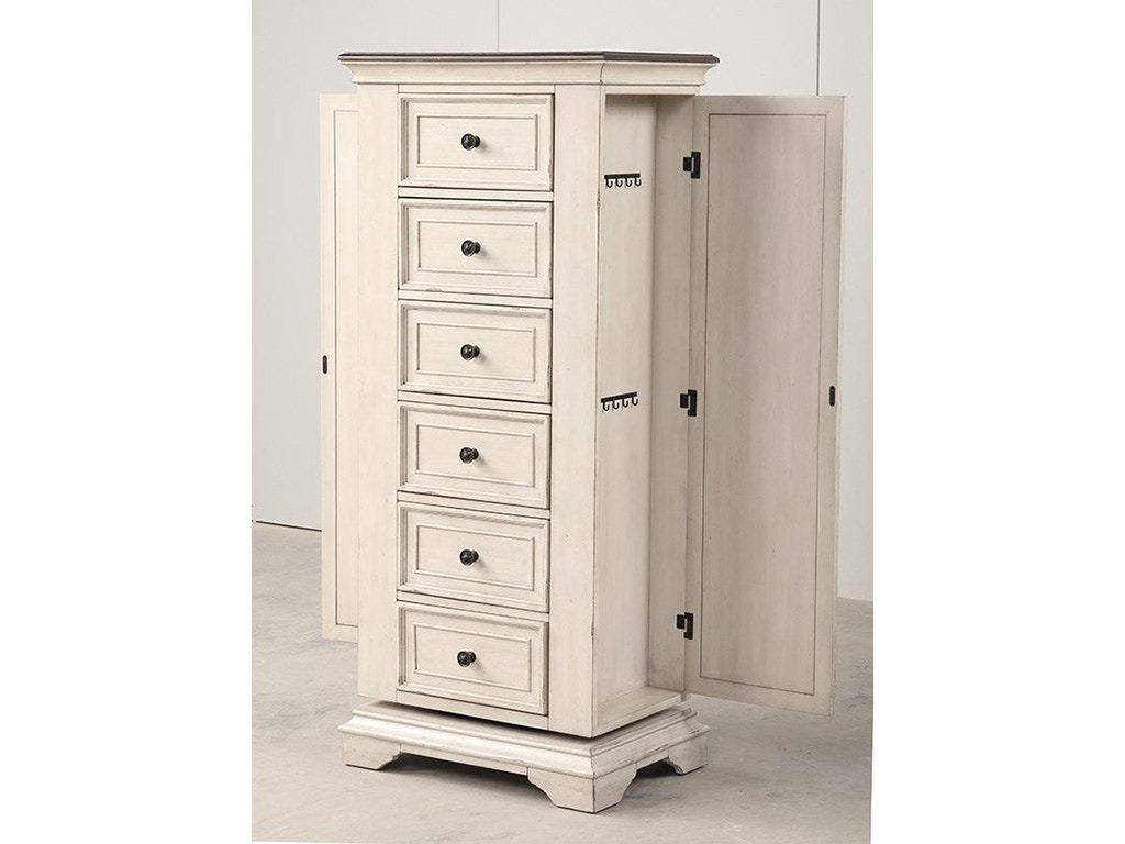 New Classic Bedroom ANASTASIA SWIVEL LINGERIE CHEST with MIRROR